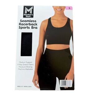 $10 or 🆓 BUY ONE GET ONE FREE 🆓 
Member's Mark Black Seamless Sports Bra